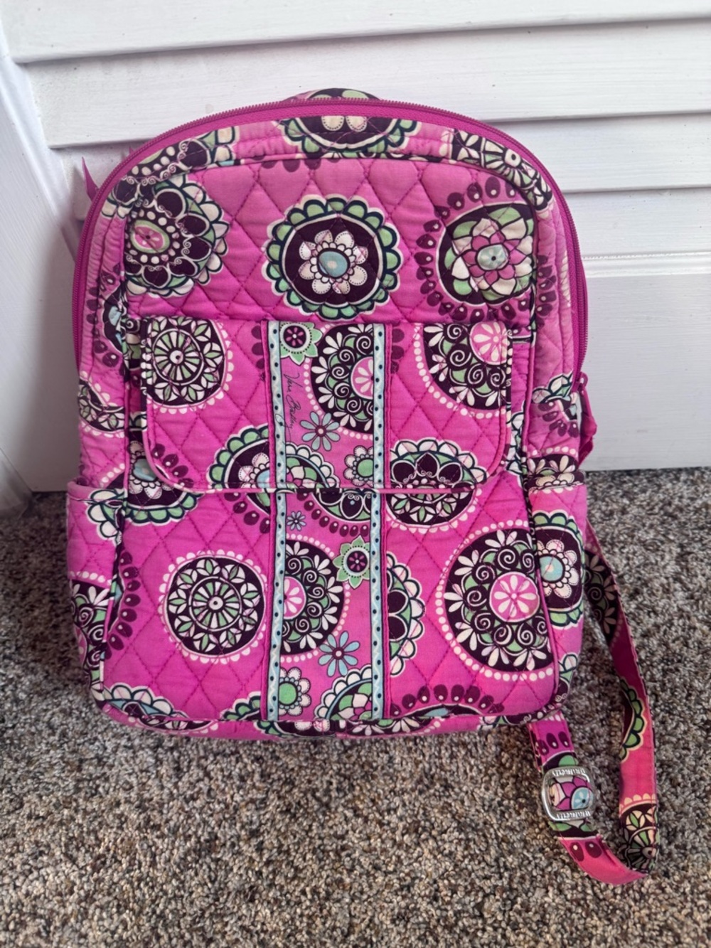 Vera Bradley Mini Pink Medallion Quilted Backpack
